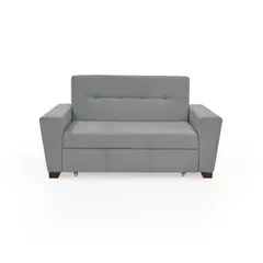 HOGAR VENECIA - Sofa Cama 2P Reclinable Hamburgo 86X160X87 Gris