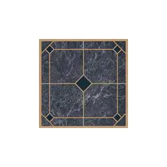 PROSOURCE - Baldosa de Vinilo para Piso Diseño Azul/Dorado