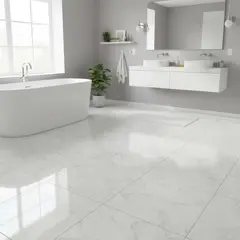 PROSOURCE - Baldosa 30 Centímetros con Acabado Mármol Blanco Sin Cera