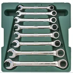SATA - Juego de Llaves 8 Piezas Combinadas Speedy con Ratchet 8 - 19 mm