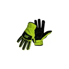 CAT GLOVES & SAFETY - Guantes Mecánicos Color Verde De Alta Visibilidad Talle Extra Grande