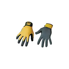 CAT GLOVES & SAFETY - Guantes De Nailon Con Puño Regulable De Nitrilo