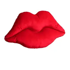 BANZAY - Cojín Labios Beso Rojo