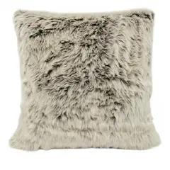 BANZAY - Cojín decorativo Peluche Crema Matizado