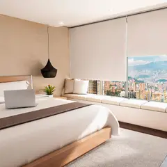 LIDER CORTINAS Y AMBIENTES - Persiana Blackout 100x170 Cm Blanco