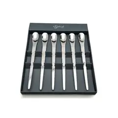 ESPIRAL - Cucharas Postre Largas Style 6 Piezas C/G