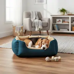 PETIZOOS - Cama Para Mascotas Mediana Española + Kit Pañoleta + Cabanos x 10 Unidades
