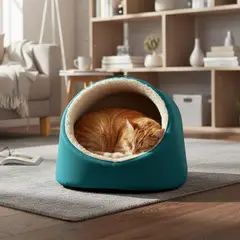 PETIZOOS - Iglú Italiano Para Gato 65x56x45cm Mediano + Kit S