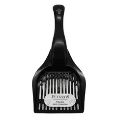 PETIZOOS - Pala Arena Para Gatos 12.5x3x27cm Pequeño Negro