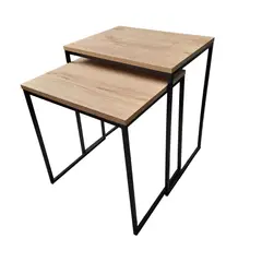 HOMESTYLE - Combo Mesas Nido Habitat 45x53.5 cm y 42x46.5 cm