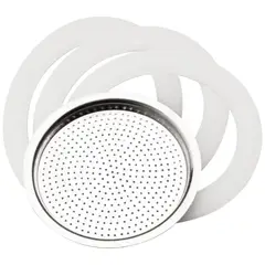 PEDRINI - Filtro + 3 Cauchos para Cafetera 9 Tazas
