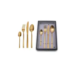 ESPIRAL - Cubiertos Venus Gold 4 Puestos 16 Piezas