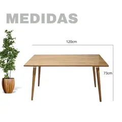 EKONOMODO COLOMBIA - Mesa de Comedor Robledo 120X73X60 Café