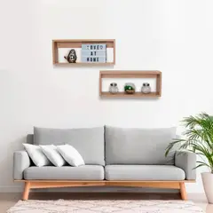 VM HOGAR - Repisa Duo Beige Set X 2 Unidades