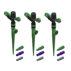 PCP - Paquete por 3 undidades Kit Aspersor 1/2pulg+Estaca+Boquillas