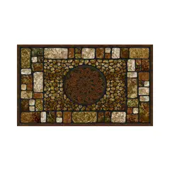 APACHE MILLS - Alfombra para Puerta de 45.72 X 76.20 cm Color Marrón