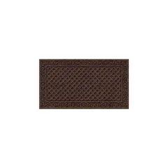 APACHE MILLS - Alfombra para Puerta Diseño Rejilla Hierro 45.72 X 76.20 cm Nogal