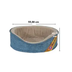 ASPEN PET - Cama Para Perro 55.88 X 45.72 Cm Rojo/Negro