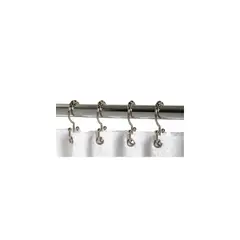 ZENITH PRODUCTS - Gancho Para Cortina Ducha Doble Con Rodillo