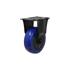 SHEPHERD HARDWARE - Rueda Rígida Color Negro-Azul De 10.16 Cm