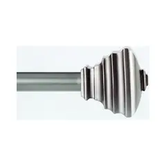 KENNEDY - Barral Cuadrado Niquel Satín de 1.90 cm de 91.44 a 167.64 cm