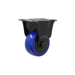 SHEPHERD HARDWARE - Rueda Rígida Color Negro-Azul De 7.62 Cm