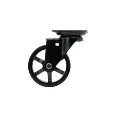 SHEPHERD HARDWARE - Rueda Giratoria con Base Plana para Maniobra Suave