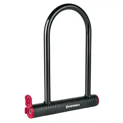 HERMEX - Candado Tipo U Para Bicicleta Y Motocicleta De 12 Mm, Rígido