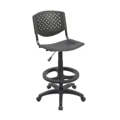 ERGONOMUS - Silla Cajero Risma Polipropileno Negro