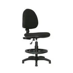 ERGONOMUS - Silla Cajero Lisa Media Rodachin Negra Set X 5 Unidades