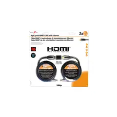AMERICAN TACK & HARD - Juego de 2 Cables Hdmi Hs con Extensión de 1,82 M