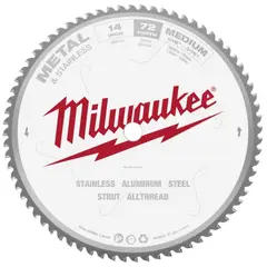 MILWAUKEE - Hoja para Sierra Circular de Metal Acero Inox 72 Dientes de 35.56 cm