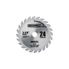ROCKWELL - Hoja para Sierra Circular Carburo 24 Dientes