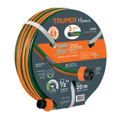 TRUPER - Manguera Reforzada Para Jardín De 1/2'', 3 Capas, 20 Metros