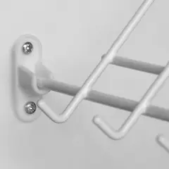 REJIPLAS - Soporte Lateral Locero 4 Unidades 4,4x1,6x1,7 cm Blanco