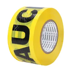 TRUPER - Cinta De Precaución Amarilla De 304.8 Metros, Ancho 75 Mm