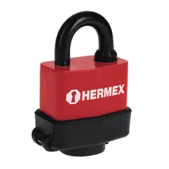 HERMEX - Candado De 40 Mm De Acero Con Cuerpo Laminado Y Forro En Pvc