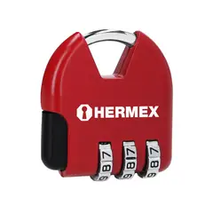 HERMEX - Candado De 36 Mm Para Maleta Y Locker, No Requiere Llave