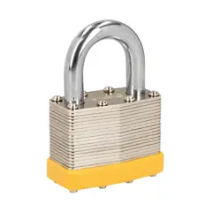 PRETUL - Candado De 50 Mm De Acero Con Cuerpo Laminado Y 2 Llaves