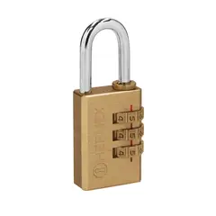 HERMEX - Candado De Combinación De 28 Mm En Latón, No Requiere Llave