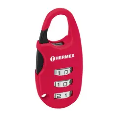 HERMEX - Candado De 25 Mm Para Maleta Y Locker, No Requiere Llave
