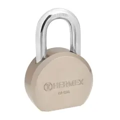 HERMEX - Candado Corto 65 Mm De Acero Máxima Seguridad Con 3 Llaves