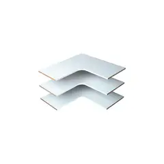 STOW - Estantes Esquineros Color Blanco De 35.5 cm