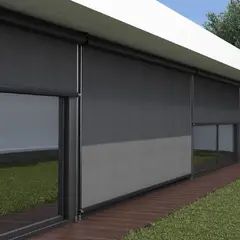 HOLZTEK - Toldo Vertical 2.5 X 2.5 m Génesis Nimb Marrón