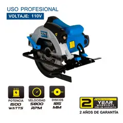 ELITE - Sierra Circular 7 1/4 Pulgadas 1.550W CHS16