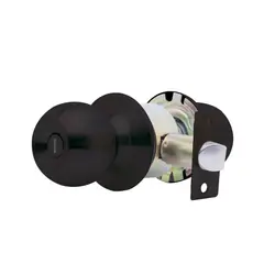 GATO - Cerrojo De Pomo Negro Para Baño