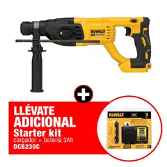 DEWALT - Taladro Rotomartillo Sds-Plus 20v Max + Starter Kit 20v 3ah + Cargador