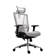 ERGONOMUS - Silla de escritorio Ejecutiva Gris Neffi