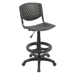 ERGONOMUS - Silla Cajero Risma Polipropileno Negro
