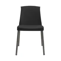 ERGONOMUS - Silla Cafeteria Eva Sin Brazos Negro